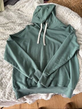 Buffalo David Bitton Sage Green Pullover Hoodie with Contrast Drawstrings